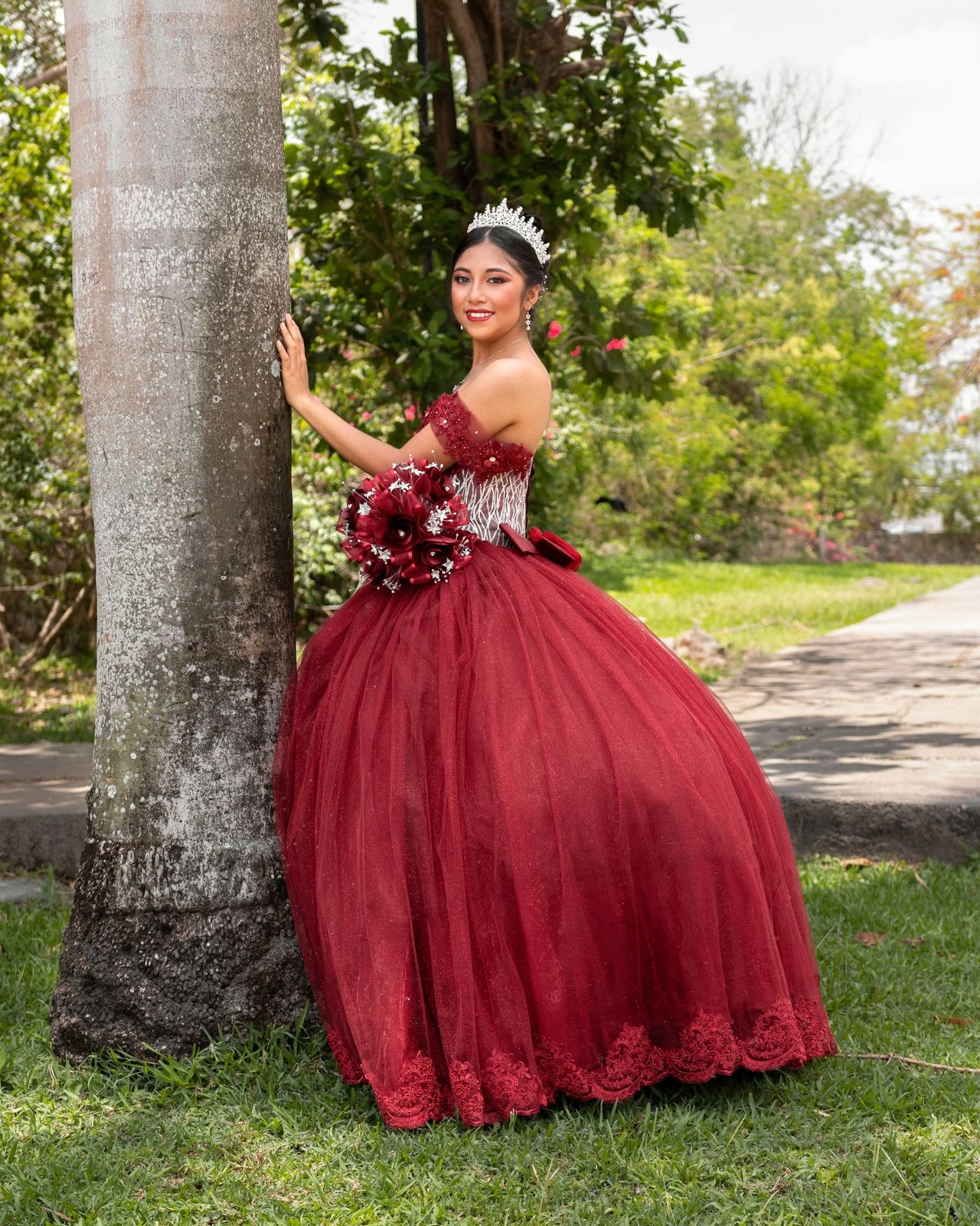 Ximena en su sesión de quince años