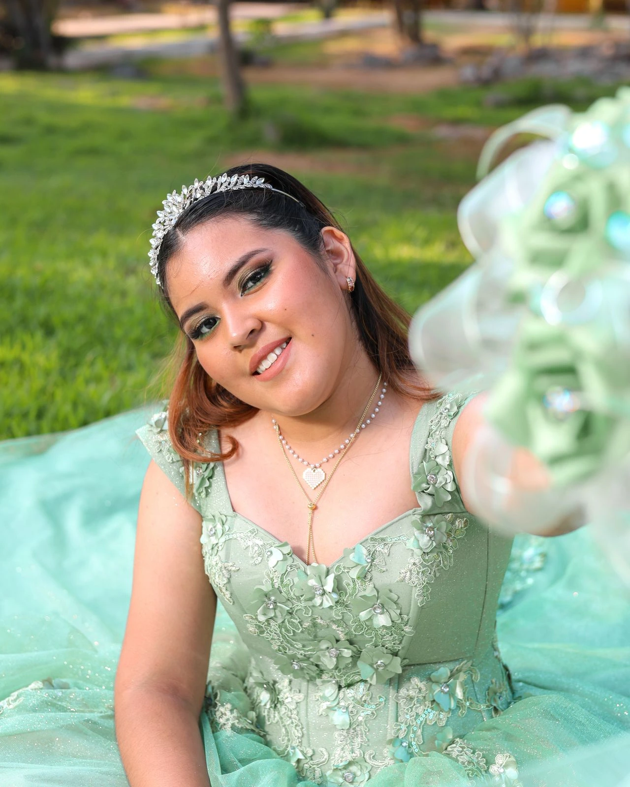 Ximena durante su sesión fotográfica